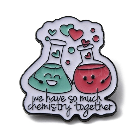 Word We Have So Much Chemistry Together Enamel Pin JEWB-R021-07B-1