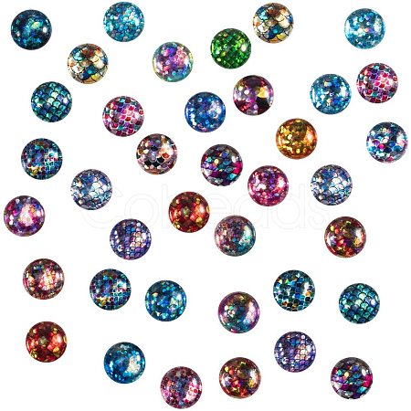 Flatback Glass Cabochons for DIY Projects GGLA-PH0005-08-1