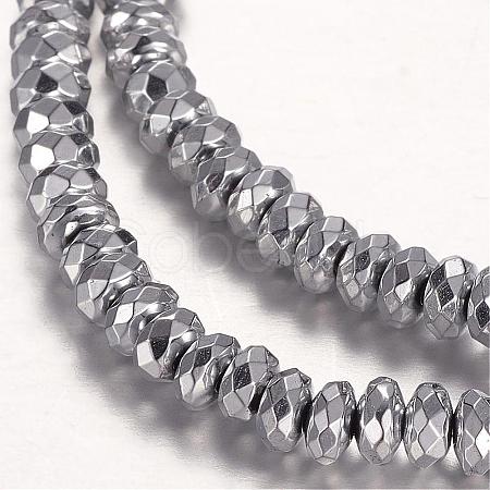 Electroplate Non-magnetic Synthetic Hematite Beads Strands G-P198-02-4x2mm-01-1