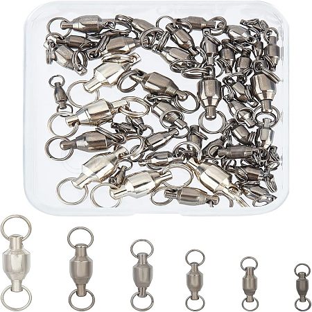 SUPERFINDINGS 45Pcs 304 Stainless Steel Fishing Line Connector FIND-FH0003-31-1