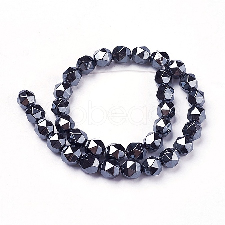 Non-magnetic Synthetic Hematite Beads Strands G-F613-01-D-1
