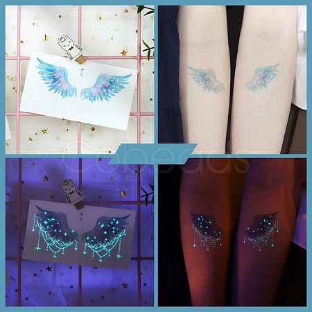 Luminous Body Art Tattoos Stickers LUMI-PW0006-34J-1