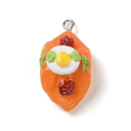 Resin Imitation Food Pendants FIND-U001-02H-1