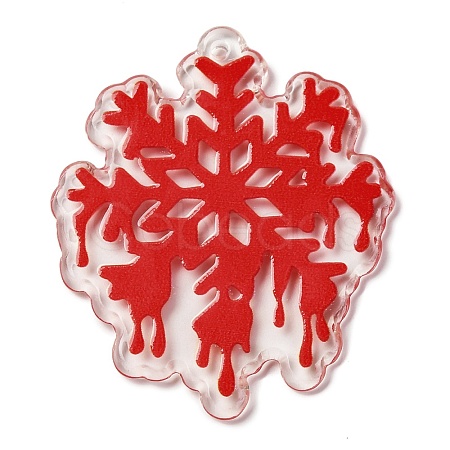 Halloween Theme Acrylic Pendants OACR-Q098-02D-1