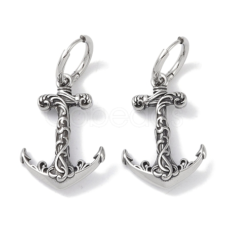 316 Surgical Stainless Steel Hoop Earrings EJEW-P274-17C-AS-1