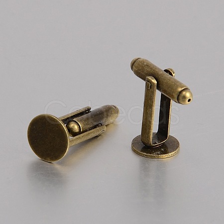 Brass Cuff Button KK-J184-12AB-NF-1