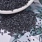 MIYUKI Delica Beads, Cylinder, Japanese Seed Beads, 11/0, (DB0925) Sparkling Charcoal Lined Crystal, 1.3x1.6mm, Hole: 0.8mm, about 2000pcs/10g