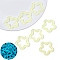 Luminous Acrylic Pendant, Glow in the Dark, Star Charm, Light Yellow, 30x30mm, Hole: 2mm, 10pcs/bag