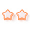 Two Tone Opaque Acrylic Beads, Imitation Jelly, Star, 17x18x10mm, Hole: 3.8mm, about 357pcs/500g