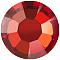 Preciosa&reg MAXIMA Crystal No Hotfix Flatback Stones, Czech Crystal, Dura Foiling, Round(438 11 615 Chaton Rose), 00030 251 Red Flame, SS10(2.7~2.9mm)