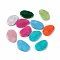 Crackle Opaque Acrylic Beads, Imitation Turquoise, Nugget, Mixed Color, 41x27.5x5.5mm, Hole: 1.8mm, about 115pcs/500g