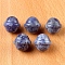 Natural Blue Spot Jasper Carved Healing Universe Stone, Reiki Energy Stone Display Decorations, for Home Feng Shui Ornament, 20mm