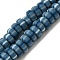 Polymer Clay Beads Strands, Rondelle, Steel Blue, 6.5~7x3~3.5mm, Hole: 1.6mm, about 116~123pcs/strand, 15.55~15.94''(39.5~40.5cm)