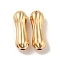 Brass Beads, Fancy Cut Vase, Real 18K Gold Plated, 7mm, Hole: 0.7mm