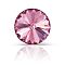 Preciosa&reg MAXIMA Crystal Round Stones, Czech Crystal, Bicone(436 11 177 Rivoli), Dura Foiling, 70010 Rose, SS39(8.15~8.4mm)