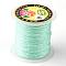 Round Metallic Thread, 12-Ply, Light Cyan, 1mm, about 54.68 yards(50m)/roll