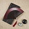 Chinese Style Wood Folding Fan with Tassel, for Party Wedding Dancing Decoration, Dark Red, 210mm