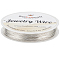 Beebeecraft Eco-Friendly Copper Wire, Round Beading Wire for Jewelry Making, Long-Lasting Plated, Silver, 22 Gauge, 0.6mm, about 98.43 Feet(30m)/Roll