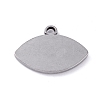 Non-Tarnish 304 Stainless Steel Pendant Cabochons Settings STAS-P288-21P-2