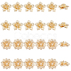 SUPERFINDINGS 24Pcs 2 Style Brass Beads FIND-FH0004-18-1
