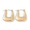 Ion Plating(IP) 304 Stainless Steel Trapezoid Thick Hoop Earrings for Women EJEW-B018-07G-1