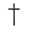 Rubber Wood Cross Wall Decoration AJEW-WH0083-31-7