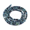 Natural Blue Tourmaline Beads Strand G-R475-011-2