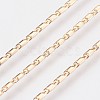 Long-Lasting Plated Brass Link Chain Necklaces NJEW-K112-14G-NF-2