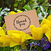 SUPERFINDINGS 50Pcs 10 Style Kraft Paper Thank You Greeting Cards DIY-FH0005-59-5
