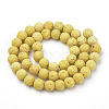 Synthetic Lava Rock Beads Strands G-S277-10mm-18-2