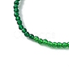 Faceted Rondelle Glass Beaded Necklace for Women NJEW-M208-02I-4