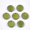 Painted Wood Charms WOOD-T021-16F-1