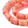 Synthetic Shell Dyed Beads Strands SHEL-K007-01B-4