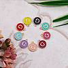 120Pcs 12 Colors Golden Plated Alloy Charms ENAM-SZ0001-64G-5