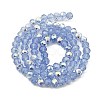 Baking Painted Transparent Glass Beads Strands DGLA-A034-J6mm-B09-2