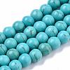 Synthetic Turquoise Beads Strands X-TURQ-S192-6mm-2-1