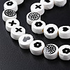 Handmade Porcelain Ceramic Beads Strands PORC-Q265-014-4