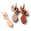 4 Colors Unfinished Wood Blank Spoon DIY-E026-02-3