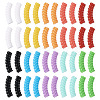 Pandahall 100Pcs 10 Colors Opaque Acrylic Beads OACR-TA0001-22-10