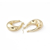 Brass Teardrop Thick Hoop Earrings for Women EJEW-I270-07G-2