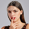 WADORN 1Pc Rhinestone Mesh Headpiece Cap OHAR-WR0001-03G-6