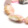 Natural Pink Opal Beads Strands G-F477-18-29x21mm-4