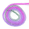 Transparent Glass Beads Strands GLAA-N041-009-10-1
