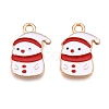 Christmas Theme Alloy Enamel Pendants ENAM-T020-10W-2