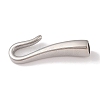 Non-Tarnish 304 Stainless Steel Hook Clasps STAS-C109-23P-03-2