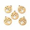 201 Stainless Steel Charms STAS-E188-10G-2
