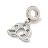 Non-Tarnish 304 Stainless Steel European Dangle Charms STAS-U005-36P-2