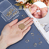 CREATCABIN 40Pcs 2 Styles Brass Leverback Earring Findings DIY-CN0002-85G-3