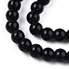 Opaque Solid Color Glass Beads Strands GLAA-T032-P4mm-01-2