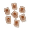 Frosted Acrylic European Beads OACR-G012-14D-1